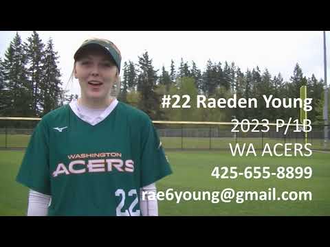 Raeden Young Softball Skills Video