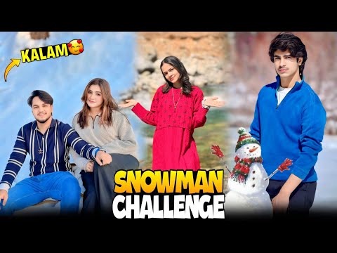 KALAAM VISIT BARAF HE BARAF // ALISHA vs ALI SNOW MAN TEAM // SHOOTING BALLOONS