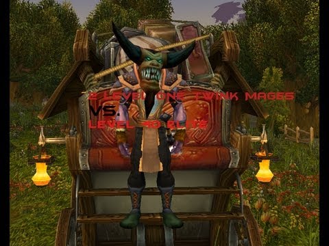 2 Level One Twink Mages Vs. 40 Elite