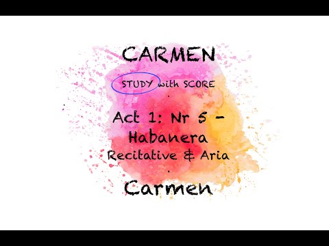 STUDY Carmen: Act1/5 Habanera | SLOW version | Carmen | Opera Study Accompaniment | Opera Karaoke