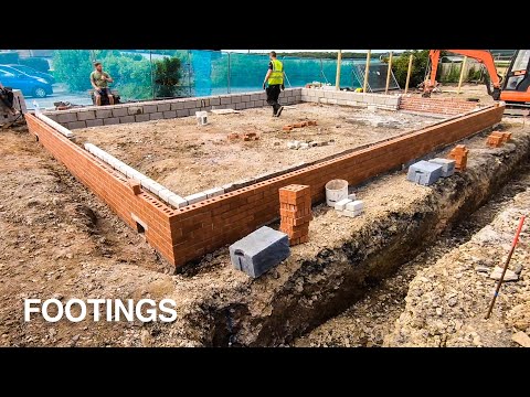 Bricklaying - The Start of Building a Home - Footings part 1