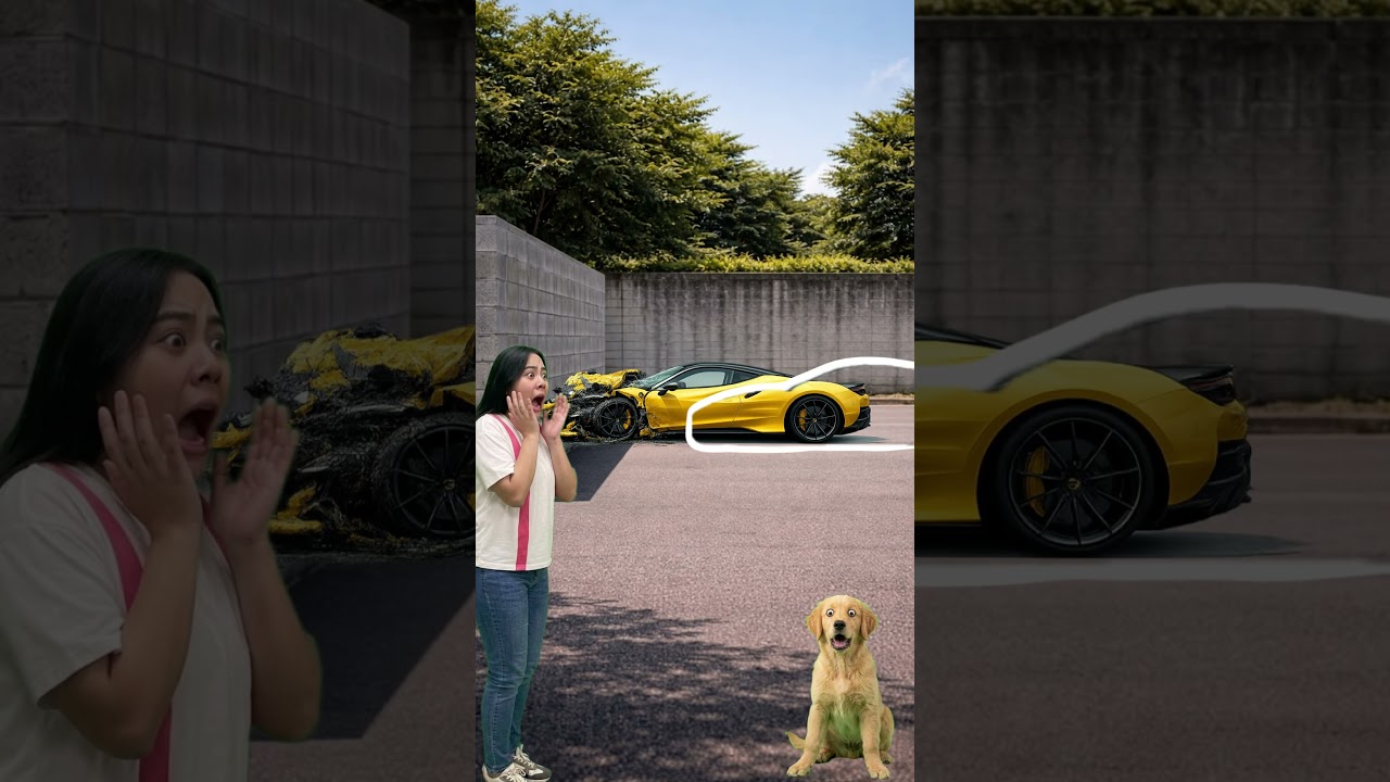 Dog's Reaction to Yellow Car is HILARIOUS 😆 #shorts #funny #animals