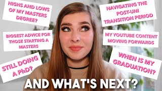 Reflecting on my Masters Degree and what's next... (Q&A)
