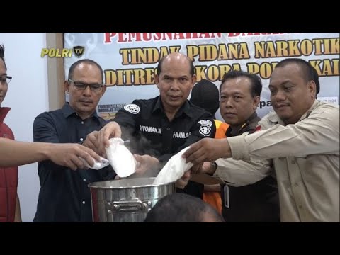 POLDA KALTIM MUSNAHKAN BARANG BUKTI 5 KILOGRAM SABU