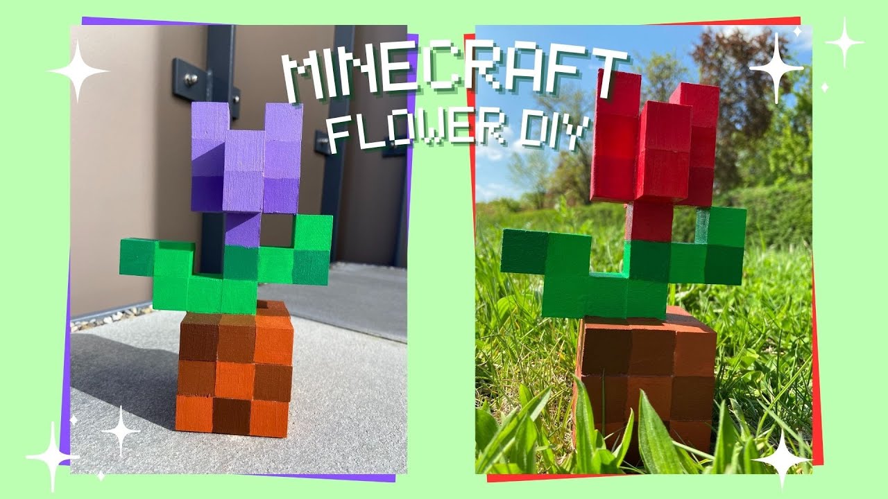 How to make a Minecraft Flower 🌹🛠 Tutorial
