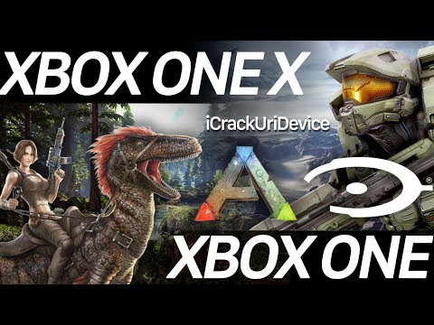 Xbox One X VS Xbox One 4K Graphics Comparison Test - Ark Survival Evolved and Halo 5