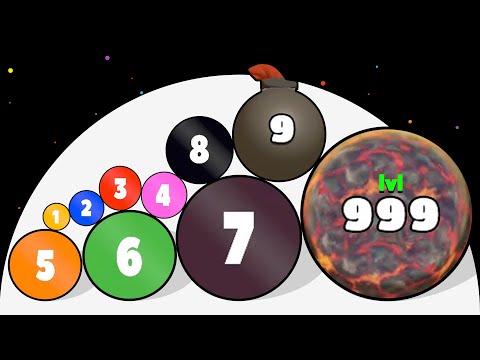 Max Level Number Balls! - MERGE FALL 3D (Colorful ASMR Gameplay) #123456789
