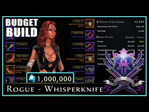 50k IL Solid Damage Build on a Budget! (1 mill AD limit) Rogue DPS Guide & Setup! - Neverwinter M29