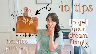 HOW TO GET A BIRKIN / KELLY / CONSTANCE 🧡 10 tips to get your dream bag fast on your Hermes journey!