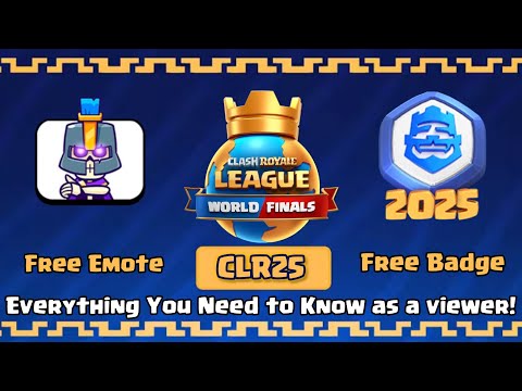 Clash Royale World Finals | Things You Need To Know | How to get Spectators Batch for Free #crl2025 