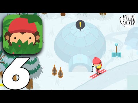 SNEAKY SASQUATCH Gameplay Walkthrough Part 6 - Ski Resort Treasure Map (Apple Arcade)