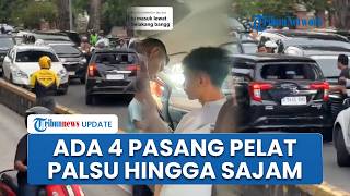 Polisi Temukan 4 Pasang Pelat Nomor & Senjata Tajam di Mobil Ugal-galan Lawan Arus, 2 Orang Terluka