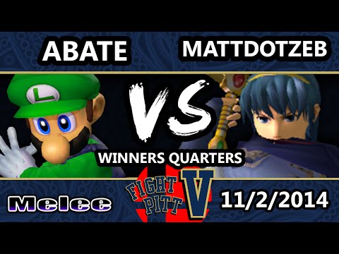 FPV - Abate (Luigi) Vs. MIOM | MattDotZeb (Falco, Marth) SSBM Winners Quarters - Melee
