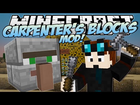 Minecraft | CARPENTER'S BLOCKS MOD! (Trayaurus' Cheese House!) | Mod Showcase