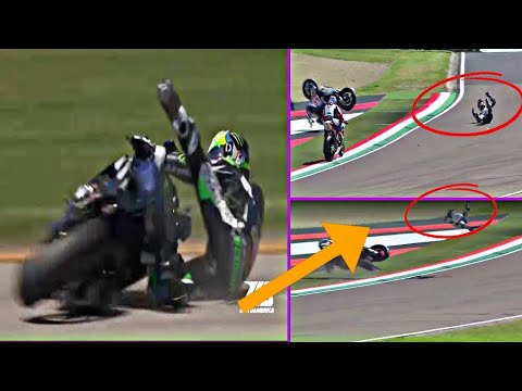 Moto America : Cameron Beaubier crash - Cameron Beaubier PittRace accident - Beaubier wreck