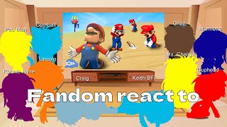 Fandom react to SMG4: Mario Breaks the McDonalds I