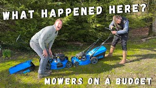 BUDGET LAWN MOWERS - with HONDA and B&S Engines - Let's TEST and REVIEW