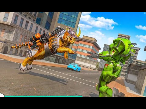 New Flying Tiger Robot | Rescue City Flying Bike Transformation Android GamePlay | By Game Crazy