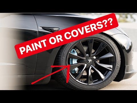 Caliper Covers VS Caliper Paint Tesla Model S/X/3