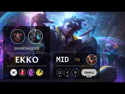 Ekko Mid vs Rumble - KR Grandmaster Patch 10.2