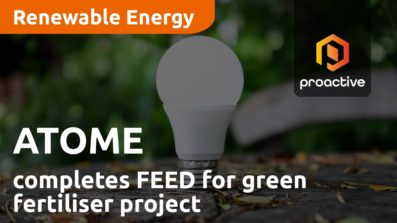 ATOME completes FEED for green fertiliser project paving way for final investment decision