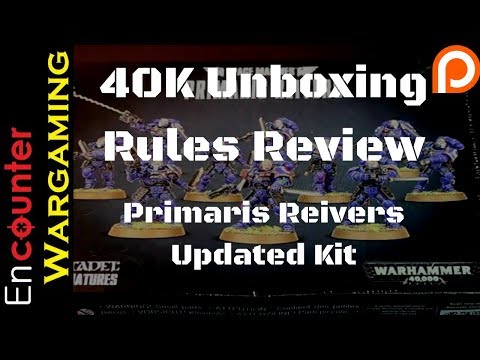 Unboxing and Rules Review - Primaris Reivers Warhammer 40k 8th Edition