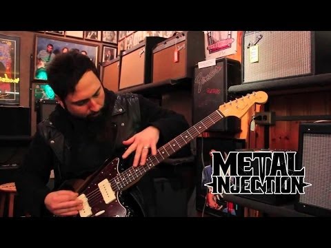 Monte Pittman shows how to guitar shop at Matt Umanov Guitar Shop on Metal Injection