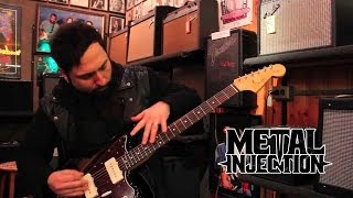Monte Pittman shows how to guitar shop at Matt Umanov Guitar Shop on Metal Injection