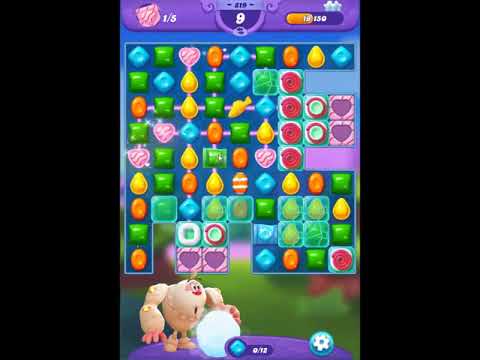 Candy Crush Friends Saga Level 819 - NO BOOSTERS 👩‍👧‍👦 | SKILLGAMING ✔️