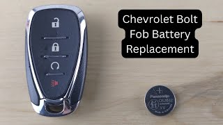How To Replace or Change Chevrolet Bolt Remote Key Fob Battery 2017 - 2023