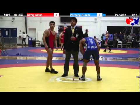 Schultz MFS 66 KG Cons. Round 3: Oktay Salim (Bulgaria) vs. Pardeep Kumar (India)