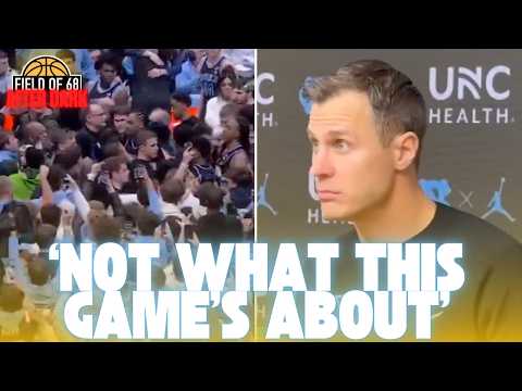 Jon Scheyer on North Carolina's court storm: 'I had a staffer get punched in the face' | FIELD OF 68