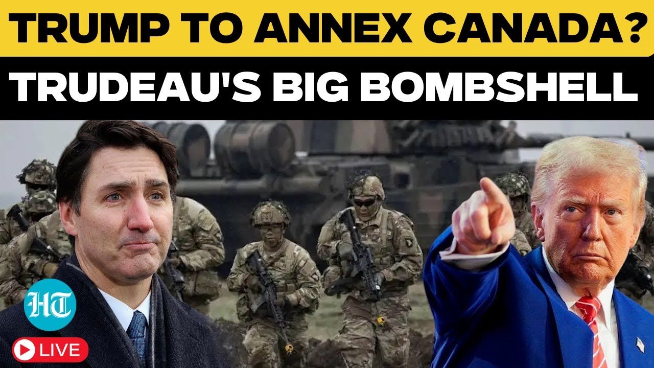 LIVE | Trump Serious About Invading Canada? Trudeau's Bombshell Caught On Hot Mic | US Canada News