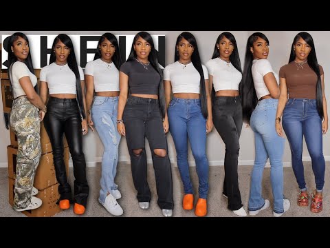 *HUGE* (20 Pair) SHEIN Jeans Try on Haul - Tall Girl Friendly? (NOT Sponsored + Coupon Code)