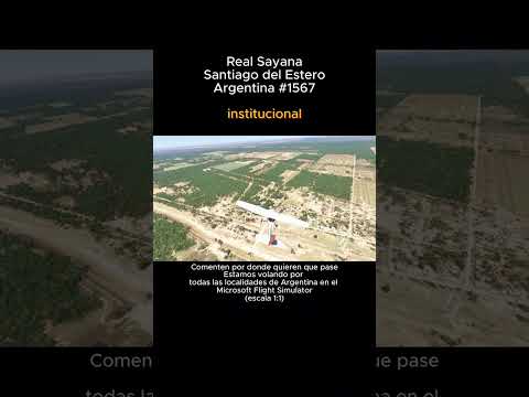 Real Sayana, Santiago del Estero desde el Microsoft Flight Simulator #realsayana #santiagodelestero