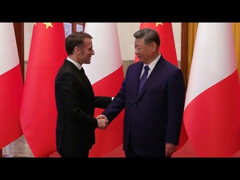 Video | Xi Jinping greets France's Macron in Beijing ahead of two-day visit | AFP