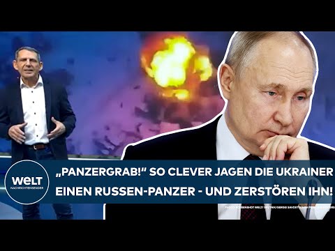 Video Thumbnail: PUTINS KRIEG: "Panzergrab!" So clever jagen die Ukrainer einen Russen-Panzer - und zerstören ihn