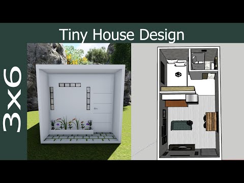 Tiny House Design 3x6 | Small House Design Idea (18 Sqm) | Floor Plan Design | Casa 3x6