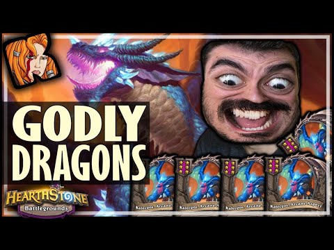 THE DRAGON GOD ROLL! - Hearthstone Battlegrounds