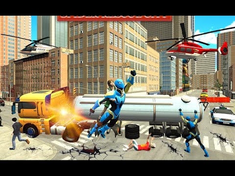 Superhero Spider Rope City Rescue Mission Part-1 | New Android GamePlay | By Game Crazy