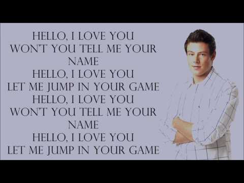 Glee 1x14 - Hello, I Love You [with lyrics]