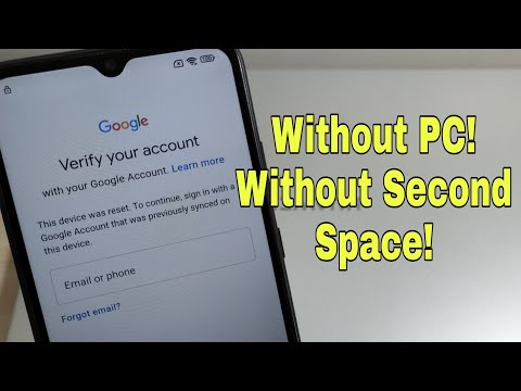 Xiaomi Redmi 9A (M2006C3LG). Remove Google Account, FRP Bypass Without PC, No Second Space!