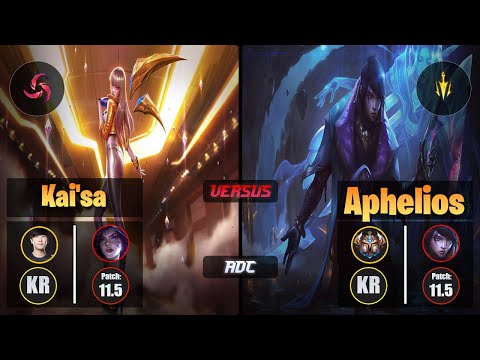 Ruler KAI'SA (ADC) [Hail of Blades] VS APHELIOS - Challenger KR Patch 11.5