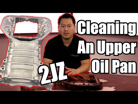 Can Vapor Honing easily clean an Upper Oil Pan from a 2JZ Motor? - Vapor Honing Technologies