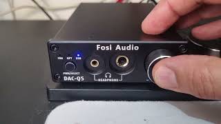Video thumbnail for Fosi Audio DAC Q5 changes anything when click volume button twice by Alexandre Biciati