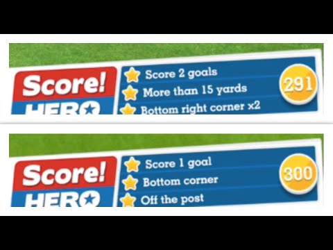 Score Hero Level 291 to 300 (3 Stars) Walkthrough - Manchester United