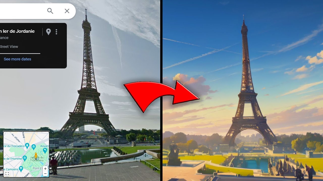 Google Maps into ANIME - Real-time Stable Diffusion & ComfyUI