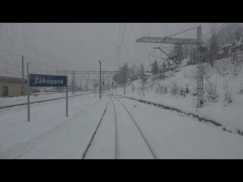 4K Cabview EN71-026 Zakopane - Rabka-Zdrój + sound - 16.02.2018