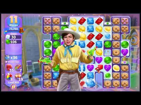 Wonka's World of Candy Level 810 - NO BOOSTERS + FULL STORY 🍫 | SKILLGAMING ✔️