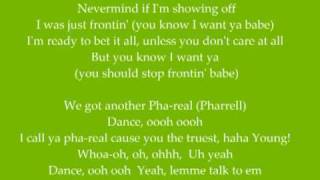 Pharrell Williams - Frontin&#39; with lyrics